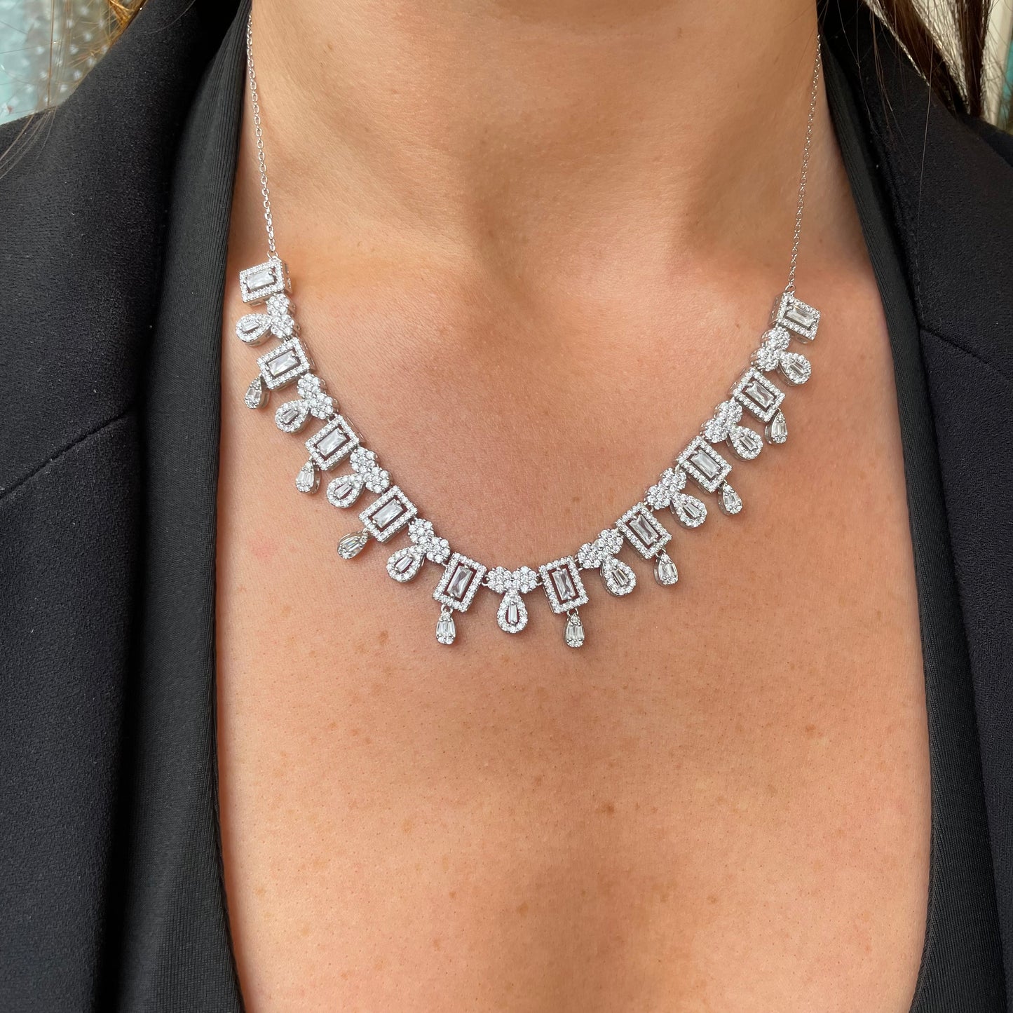 Silver Venus Necklace | 42+3cm - John Ross Jewellers