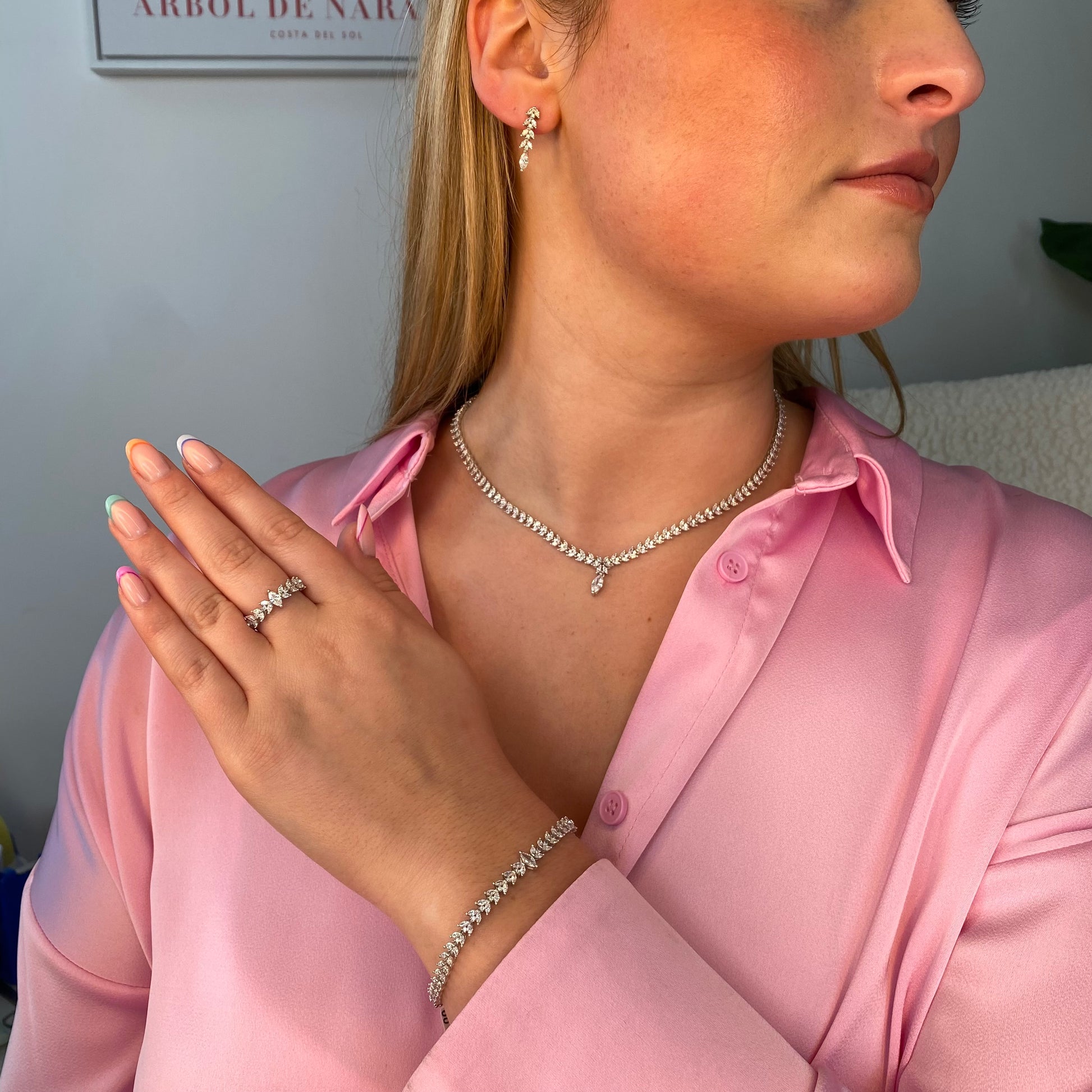 Silver Katelyn bracelet by Comero, featuring a sleek, elegant design with polished silver links and a secure clasp.
