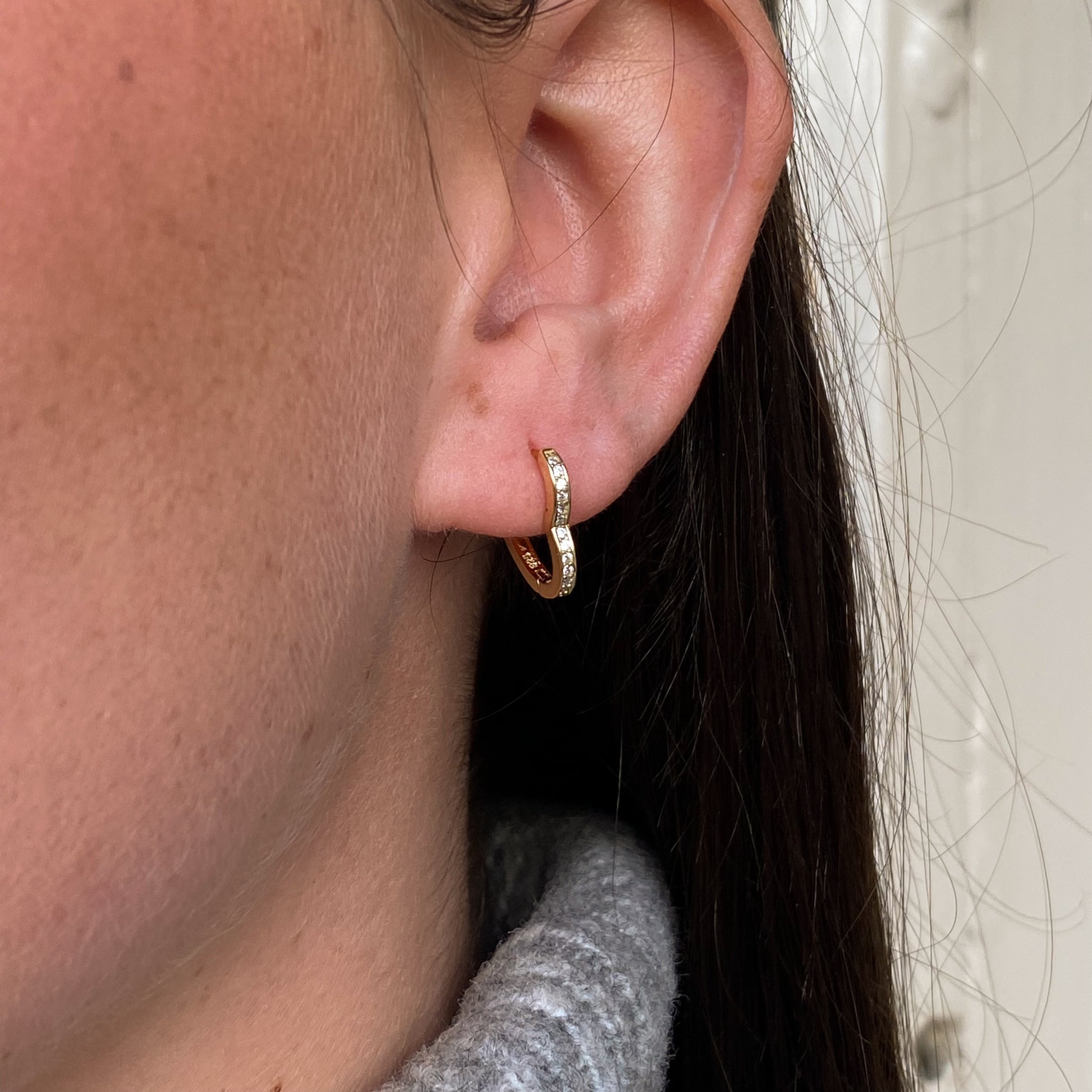 Sunshine Heart Hoop Earrings - John Ross Jewellers