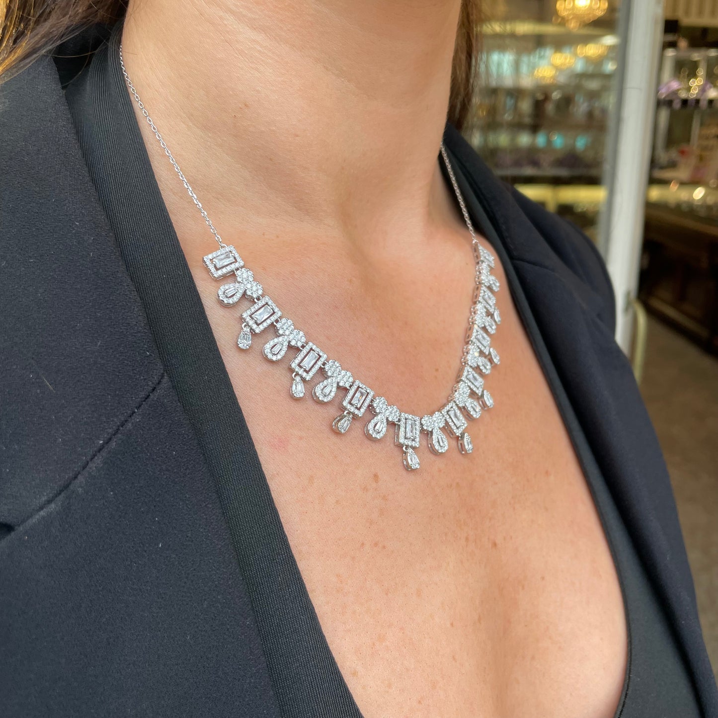 Silver Venus Necklace | 42+3cm - John Ross Jewellers