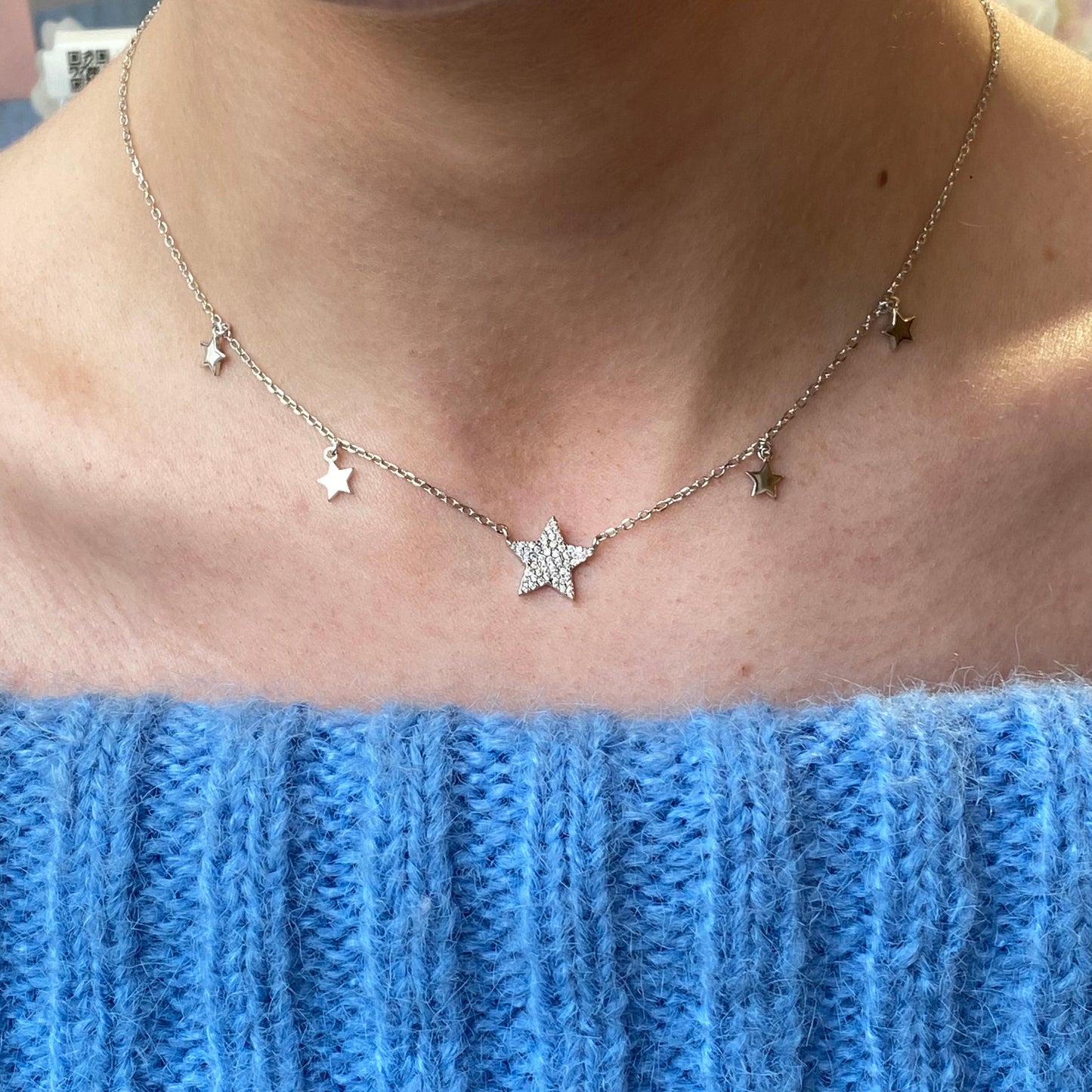 Silver Little Stars Necklace - John Ross Jewellers