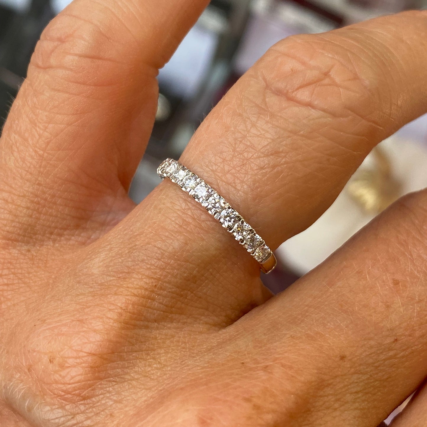 18ct Gold Eternity Ring | Lab Grown 0.49ct - John Ross Jewellers