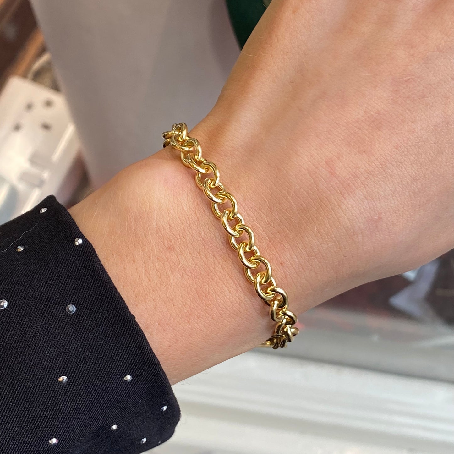 9ct Gold Solid Classic T-Bar Bracelet - John Ross Jewellers