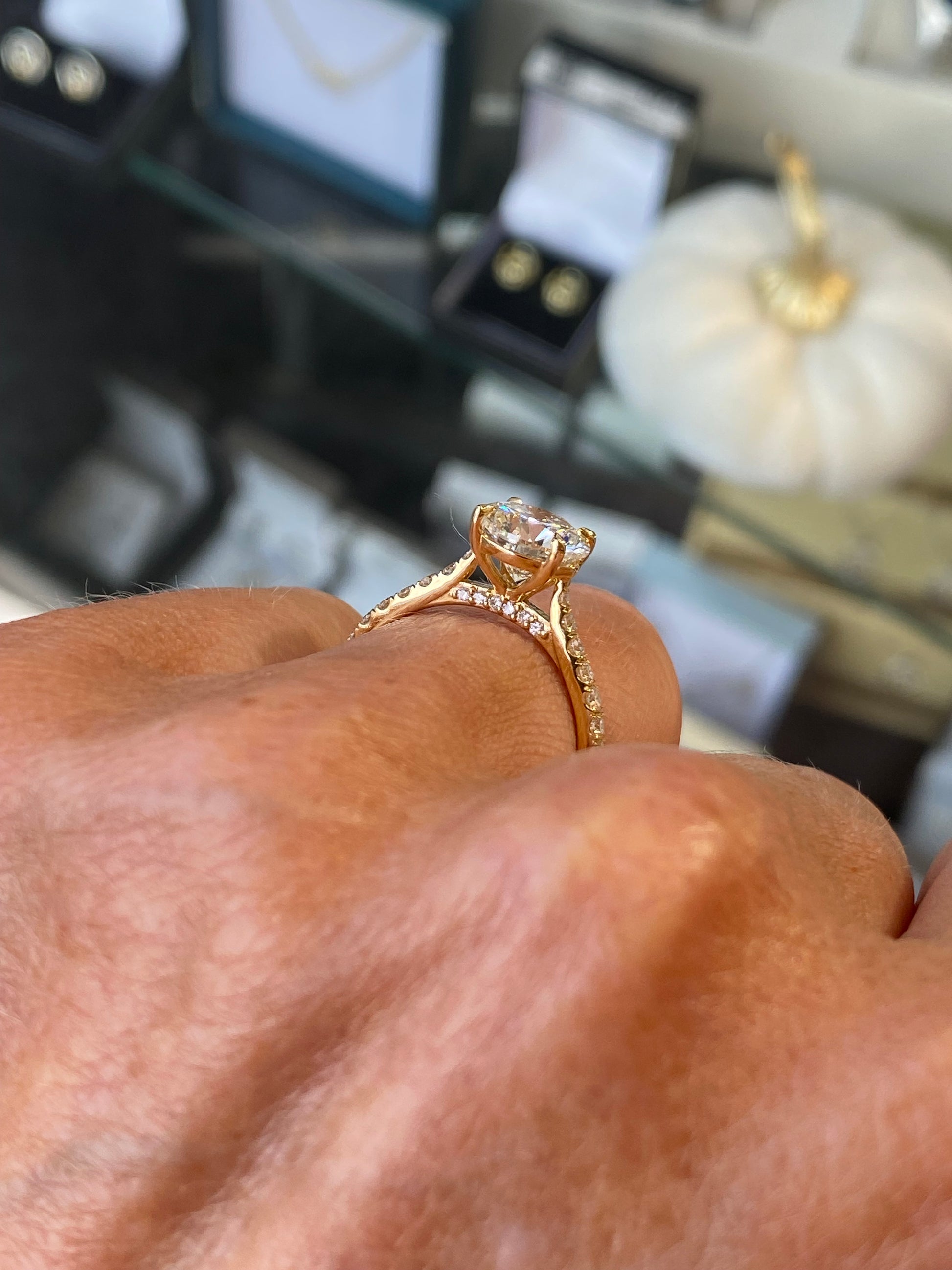 18ct Gold Solitaire Engagement Ring | Certificated Lab 2.01ct - John Ross Jewellers
