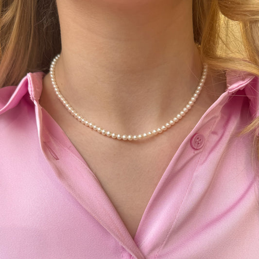 18ct Gold Freshwater Pearl Necklace - John Ross Jewellers