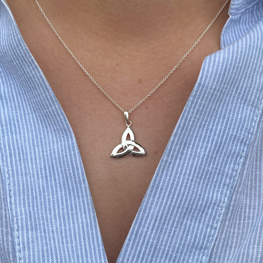 Silver Trinity Knot Necklace - John Ross Jewellers