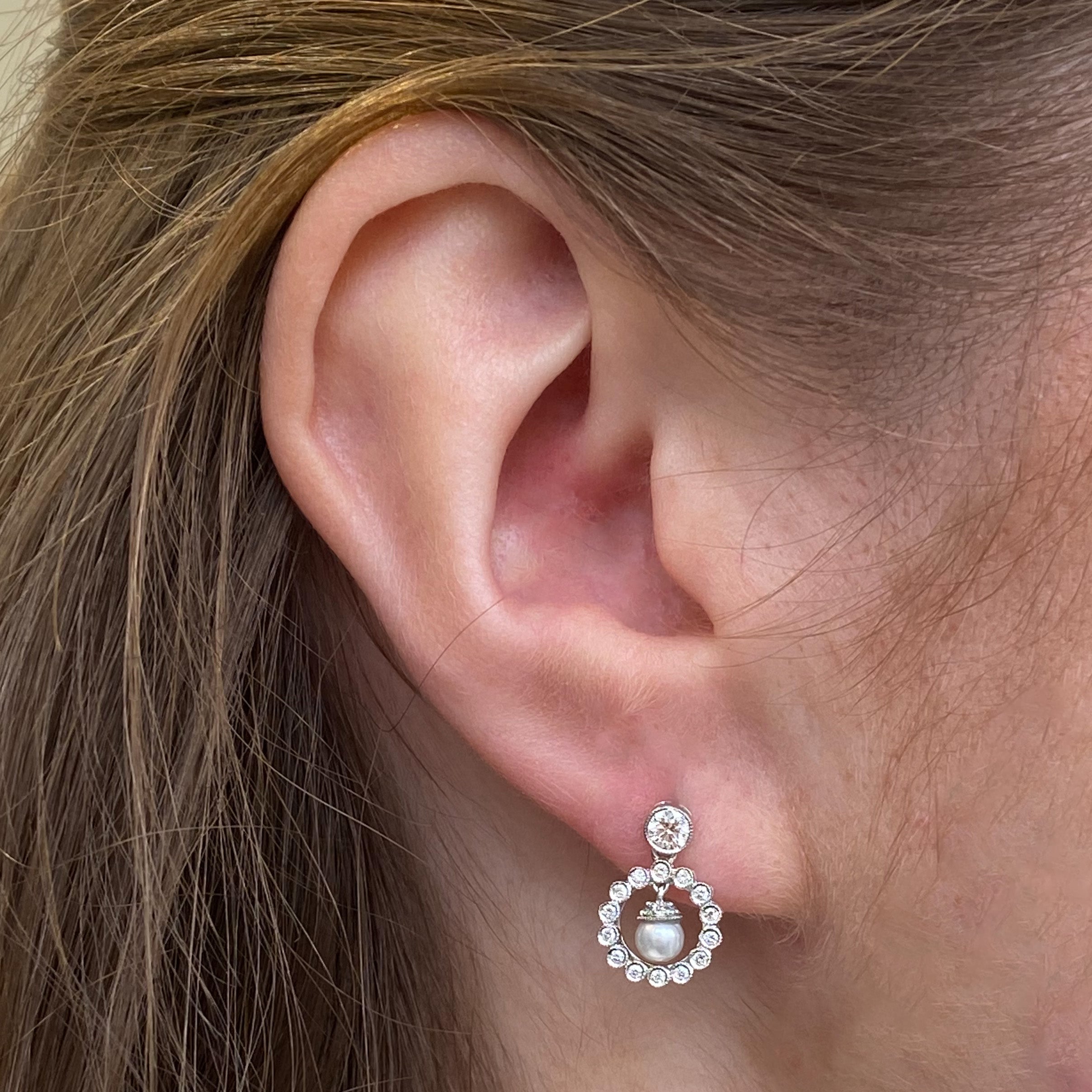 Gorgeous 1st quality diamond hoop earrings & eternity jewels