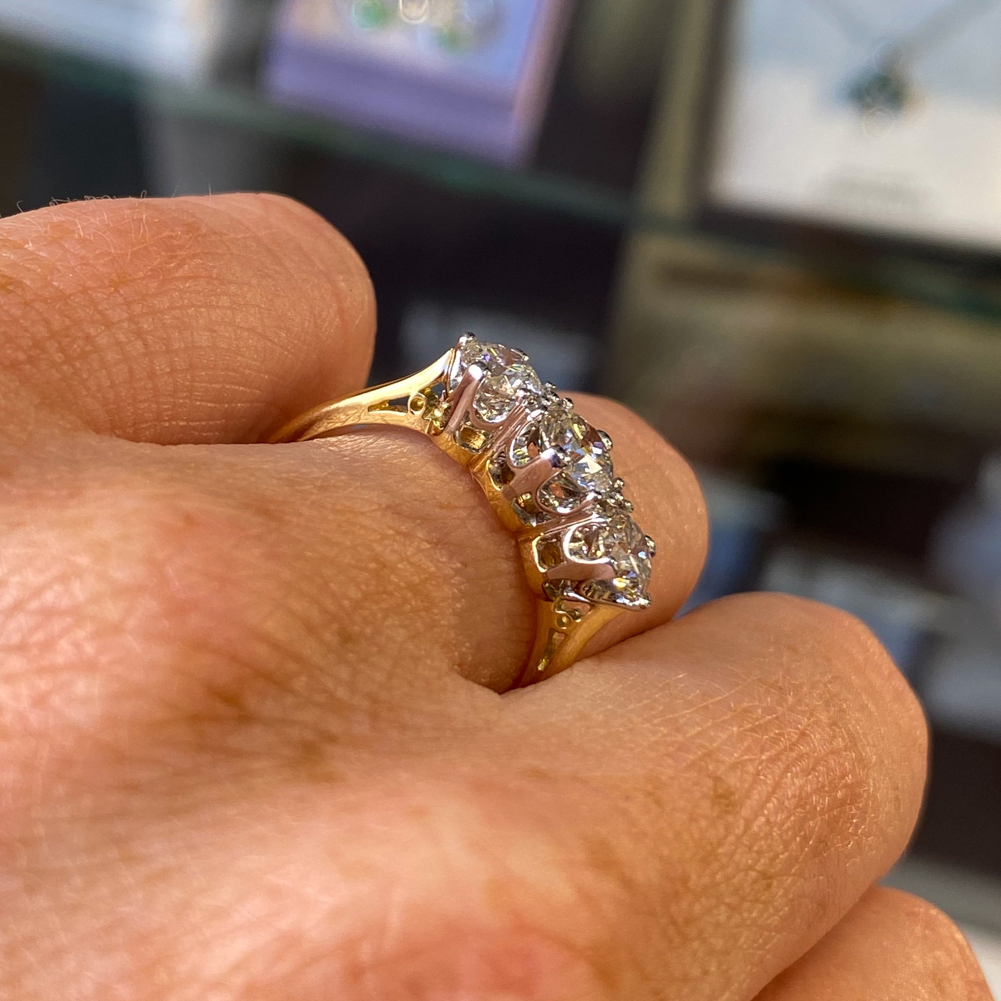 18ct Gold Rex Trilogy Diamond Ring - 1.29ct - John Ross Jewellers