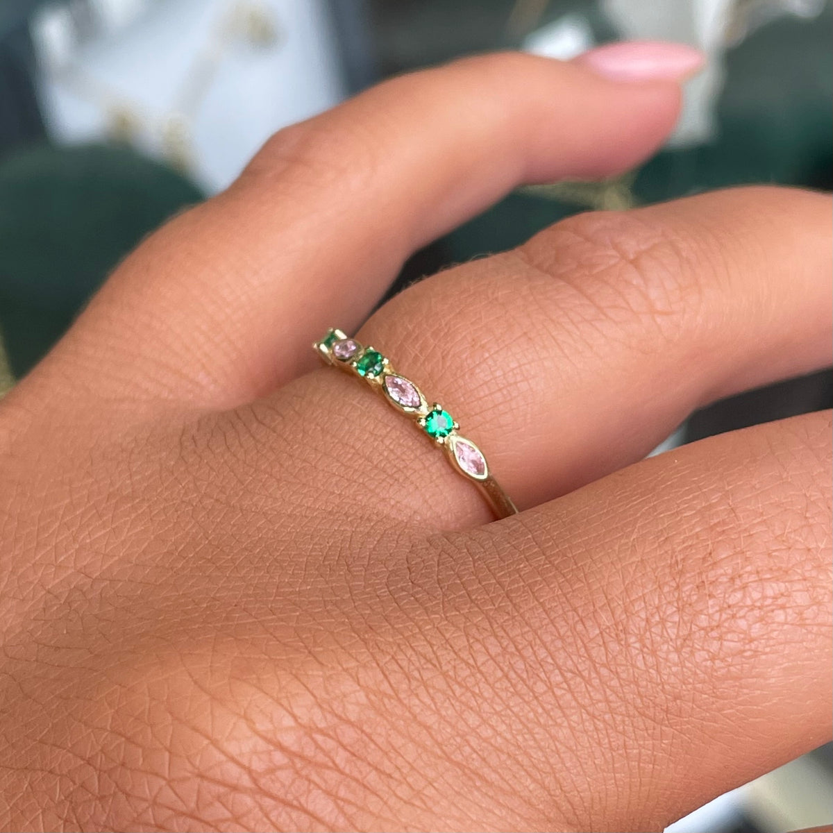 Sunshine Dainty Multicolour Ring