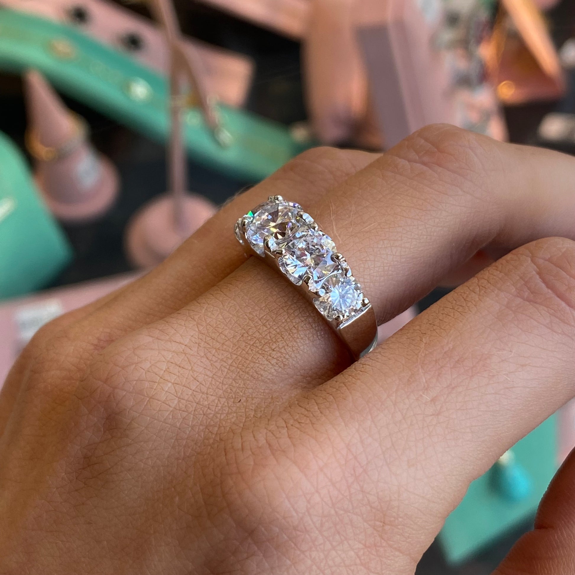 Silver Jessie ring by Comero featuring a sleek band with subtle detailing, designed for elegant everyday wear.