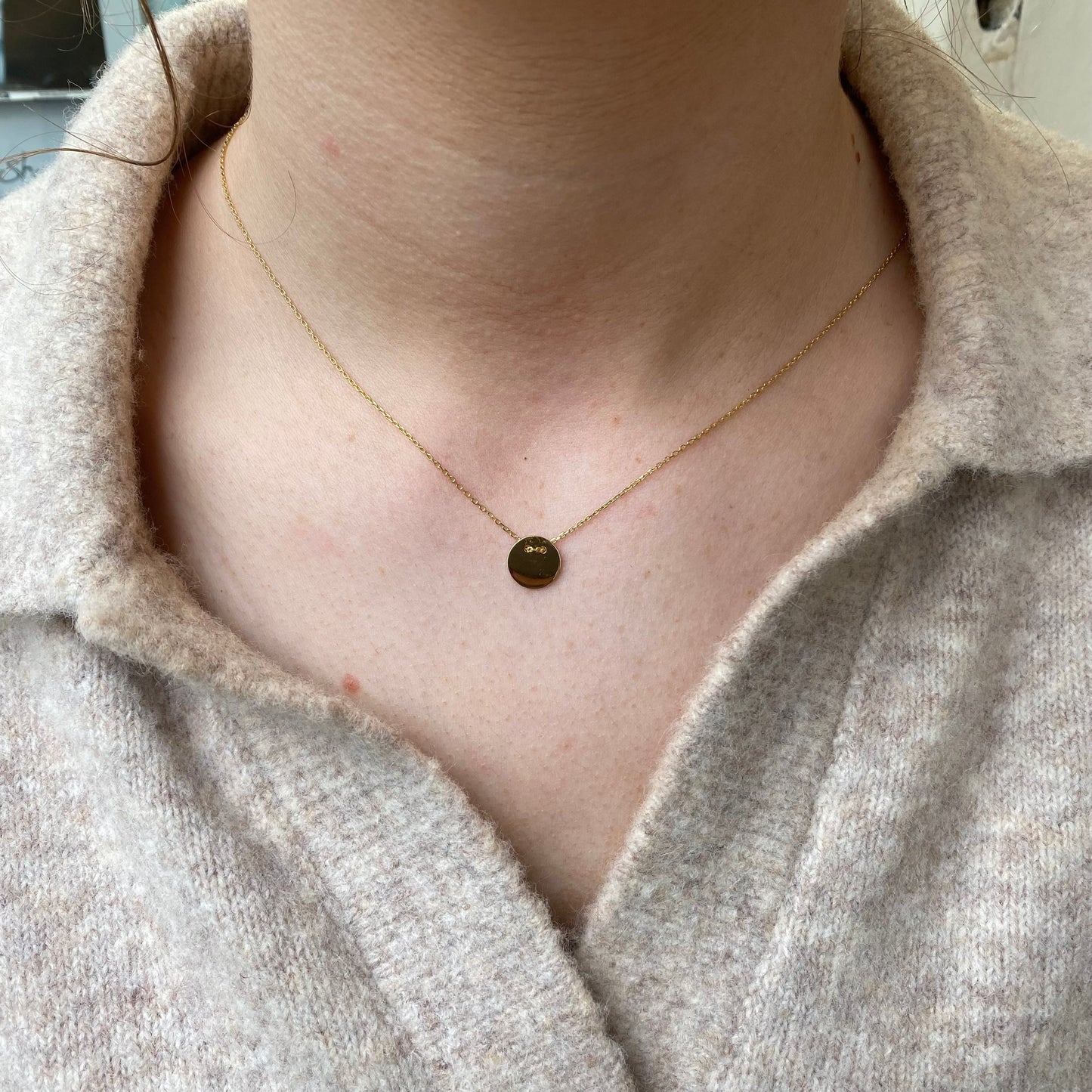 Sunshine Slider Disc Necklace | 37+1+3cm - John Ross Jewellers