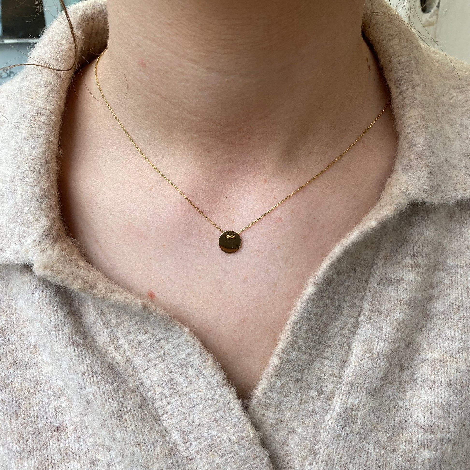 Sunshine Slider Disc Necklace | 37+1+3cm - John Ross Jewellers