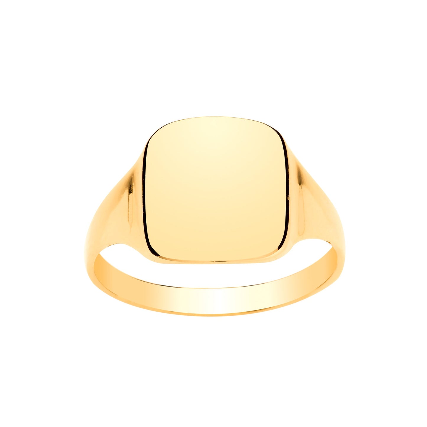 9ct Gold Square Signet Ring - John Ross Jewellers