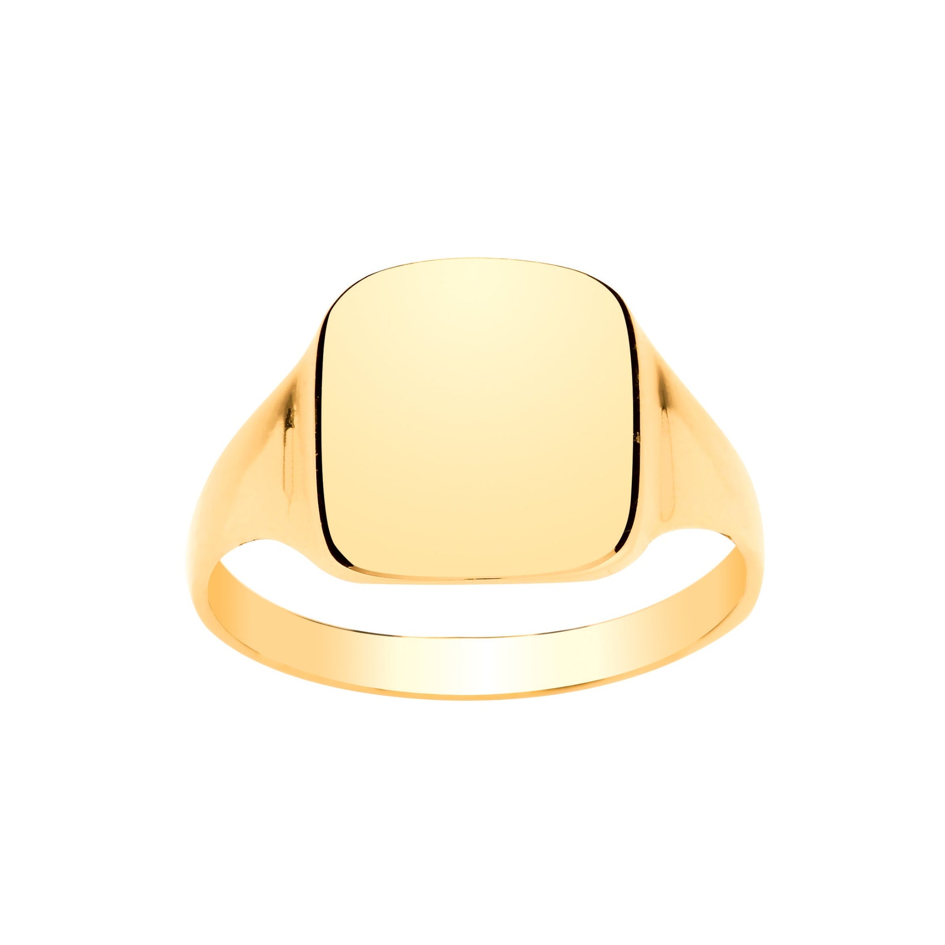 9ct Gold Square Signet Ring - John Ross Jewellers