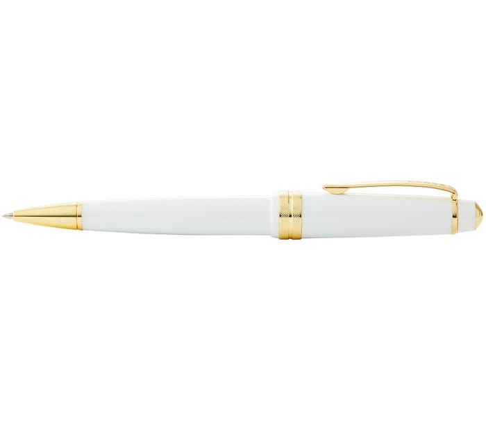 Cross Bailey Light Polished White Resin & Gold Tone Ballpoint Pen