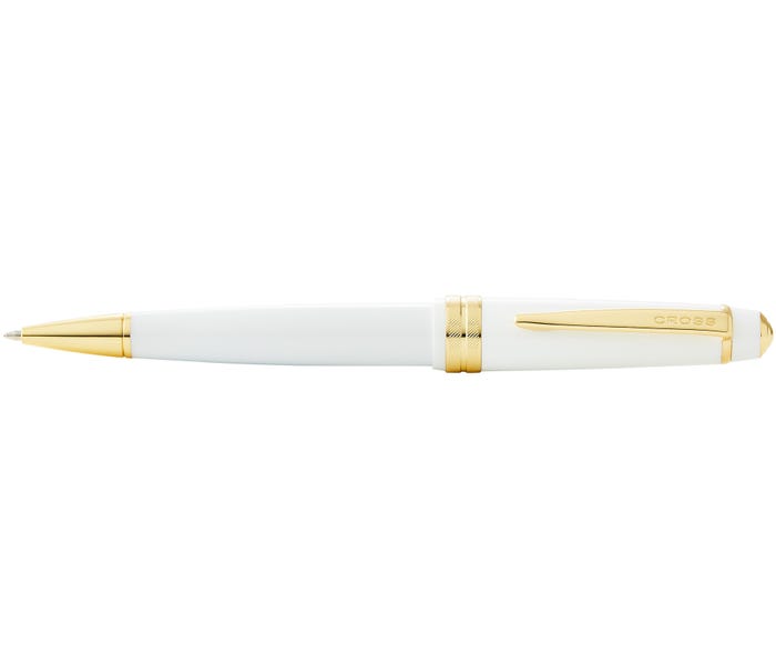 Cross Bailey Light Polished White Resin & Gold Tone Ballpoint Pen