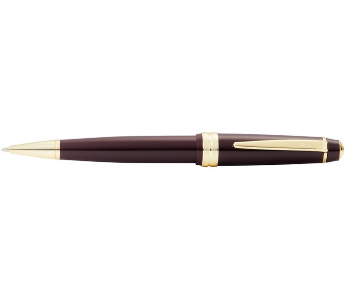 Cross Bailey Light Polished Burgundy Resin & Gold Tone Ballpoint Pen