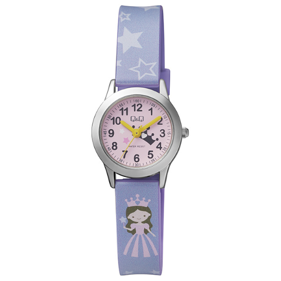 Q&Q Kids Silver Princess Watch - John Ross Jewellers