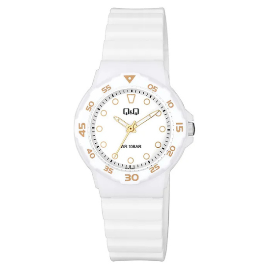Q&Q White Silicone Watch
