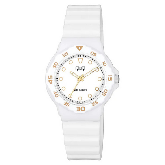 Q&Q White Silicone Watch