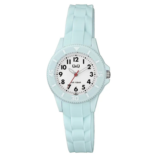 Q&Q Icy Blue Silicone Watch - John Ross Jewellers