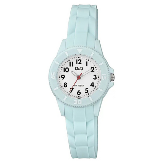 Q&Q Icy Blue Silicone Watch - John Ross Jewellers