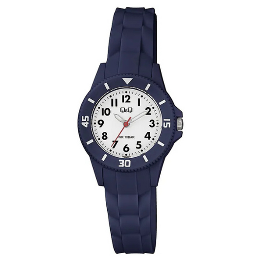 Q&Q Navy Silicone Watch - John Ross Jewellers