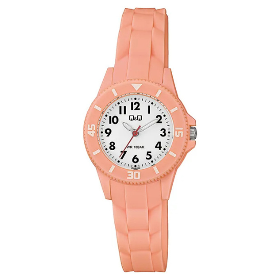 Q&Q Coral Silicone Watch - John Ross Jewellers
