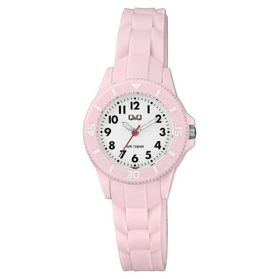 Q&Q Baby Pink Silicone Watch - John Ross Jewellers