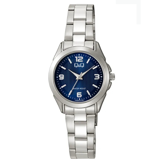 Q&Q Ladies Silver Three-Link Watch