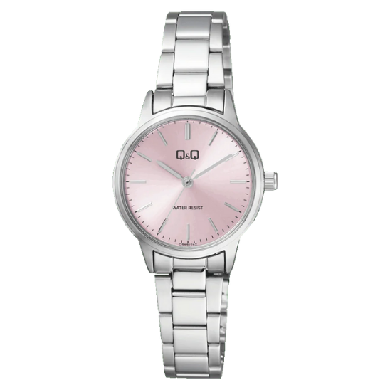 Q&Q Ladies Silver Three-Link Watch - John Ross Jewellers