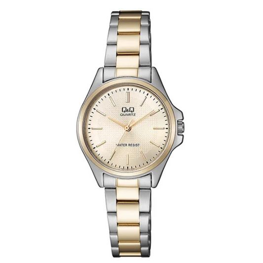 Q&Q Ladies Two Tone Three Link Watch - John Ross Jewellers