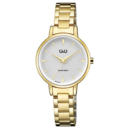 Q&Q Ladies Gold Three-Link Watch - John Ross Jewellers