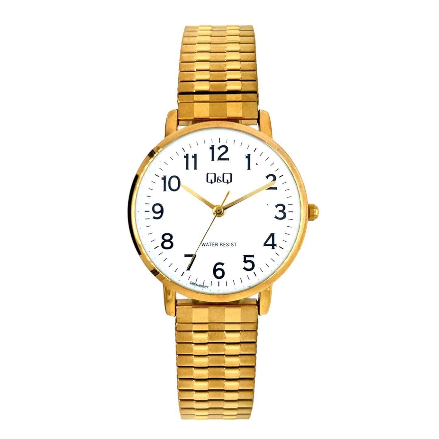Q&Q Ladies Gold Watch with Expandable Strap - John Ross Jewellers