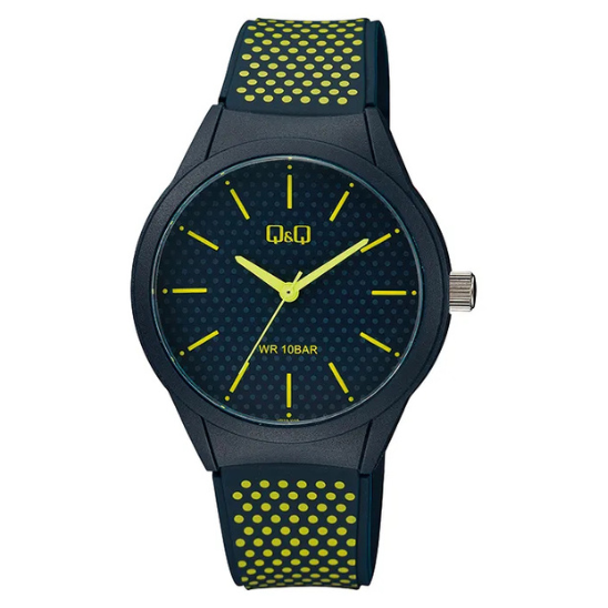 Q&Q Black Silicone Watch - John Ross Jewellers
