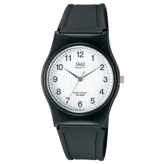 Q&Q Gents Black Silicone Watch - John Ross Jewellers