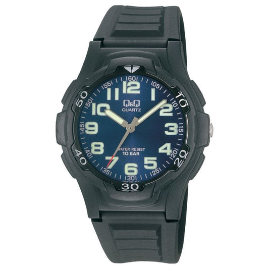 Q&Q Gents Black Silicone Watch - John Ross Jewellers