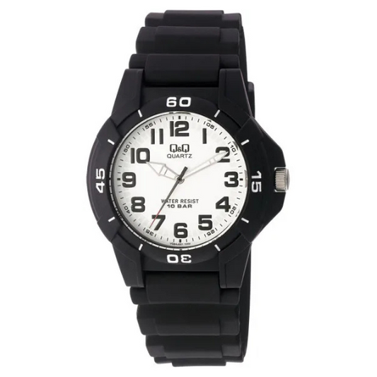 Q&Q Gents Black Silicone Watch - John Ross Jewellers