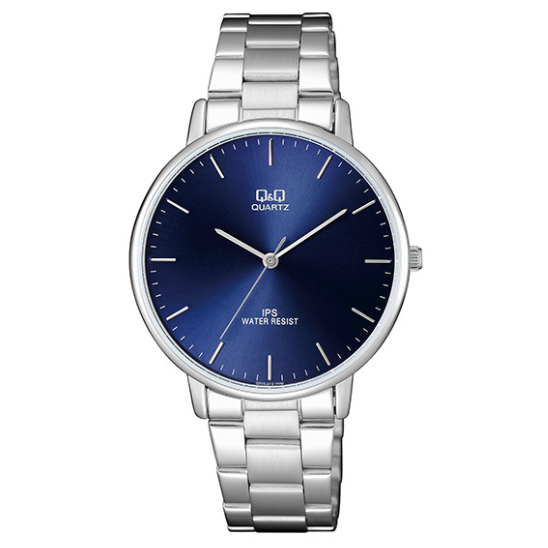 Q&Q Gents Silver Three-Link Watch - John Ross Jewellers