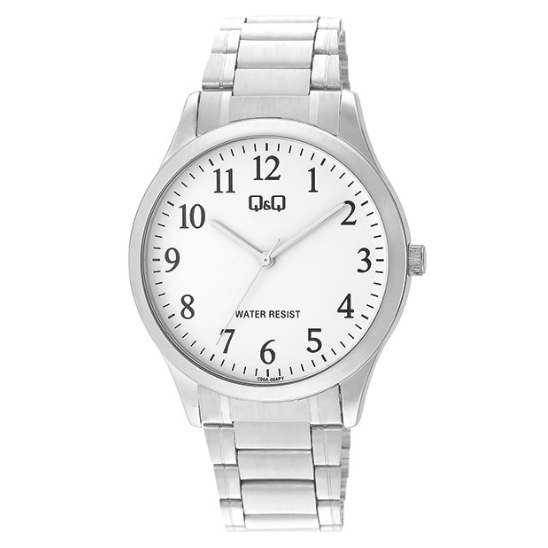 Q&Q Gents Silver Three Link Watch - John Ross Jewellers