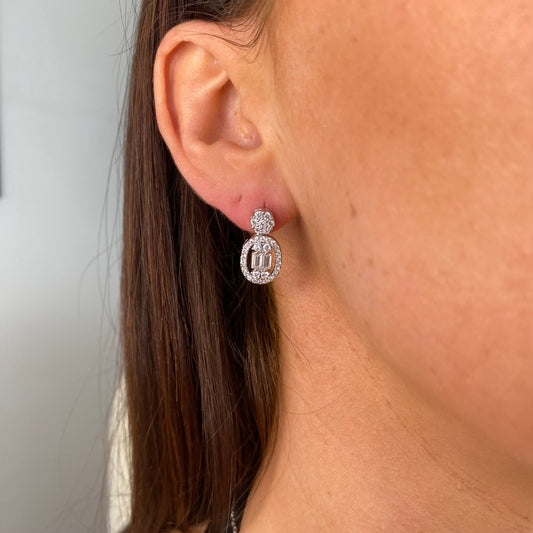 Silver Helene Drop Earrings - John Ross Jewellers
