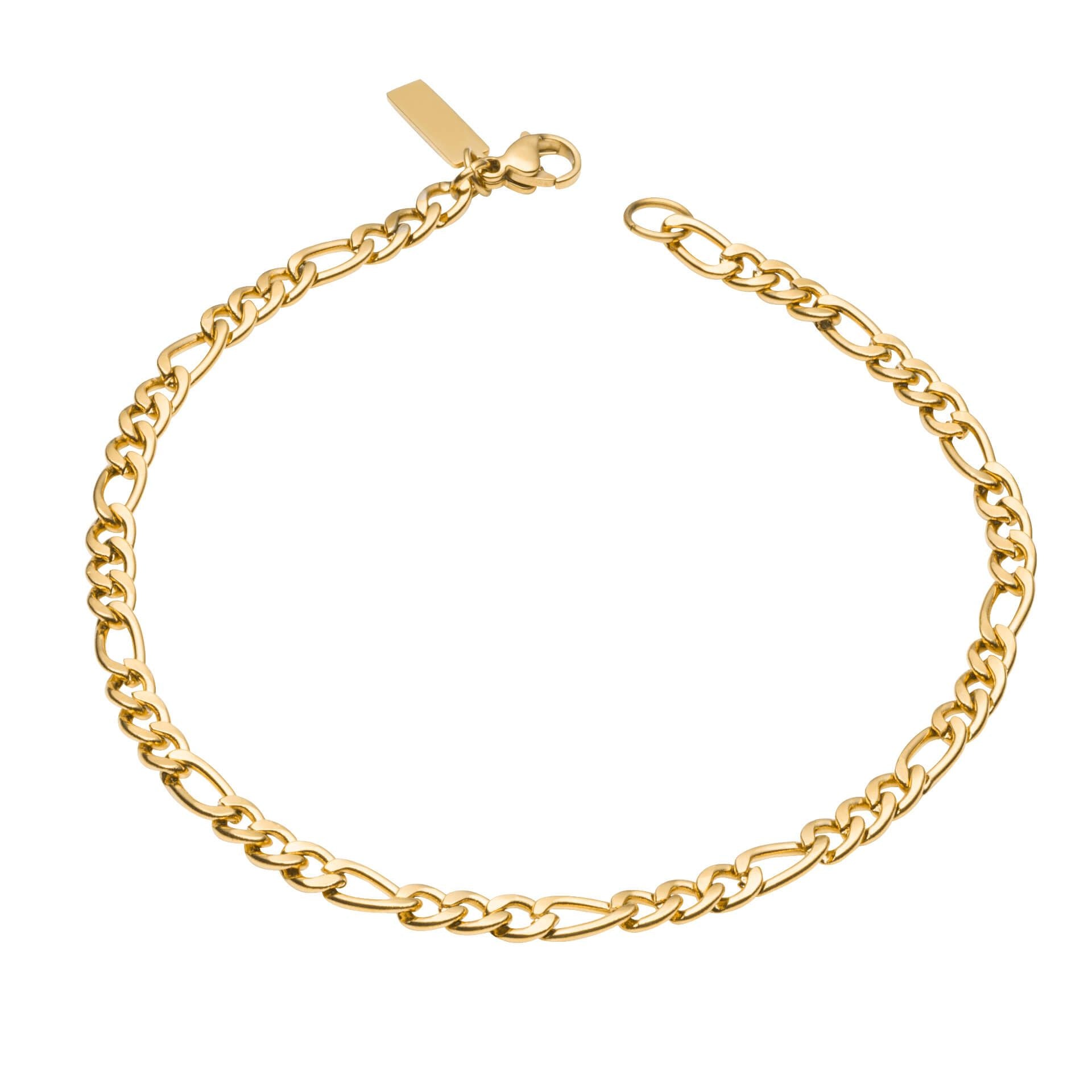 Fred Bennett Gold Plated Figaro Bracelet - John Ross Jewellers