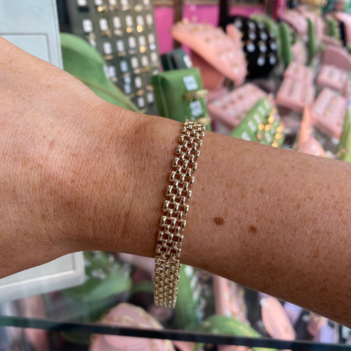 9ct Gold Panther Link Bracelet - John Ross Jewellers