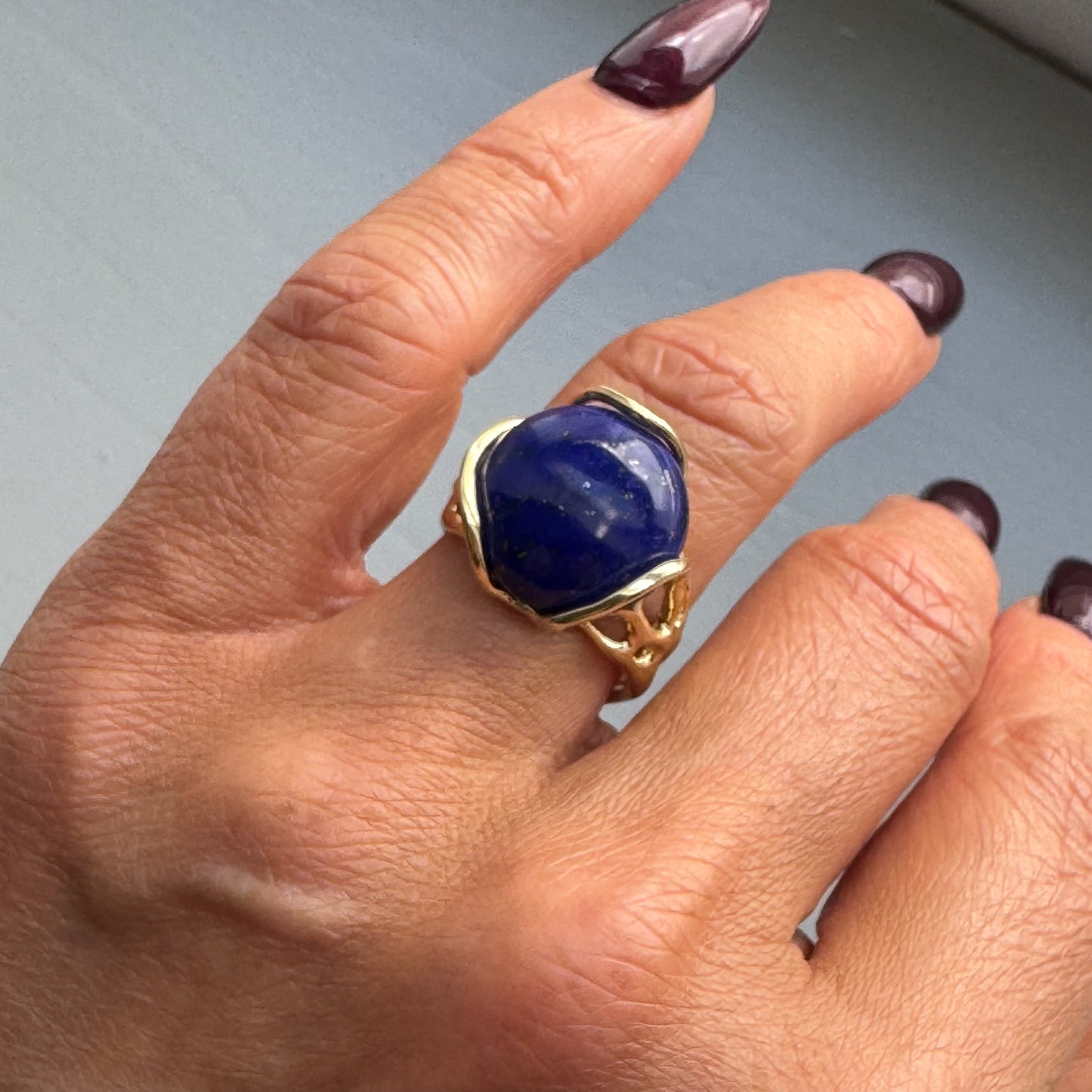 Lapis Lazuli Ring | Round