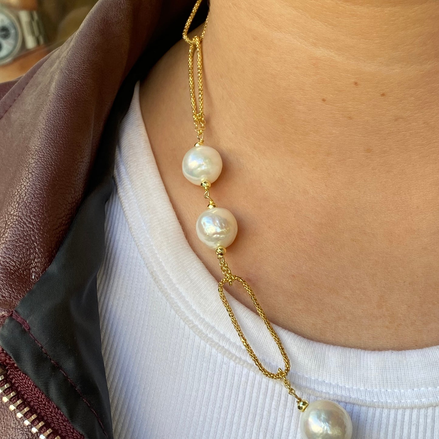 Baroque Necklace | Marsia | Freshwater Pearl