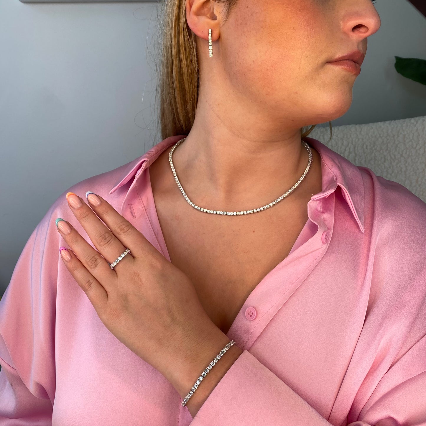 Silver Trisha bracelet by Comero featuring a sleek, minimalist design with polished silver links.