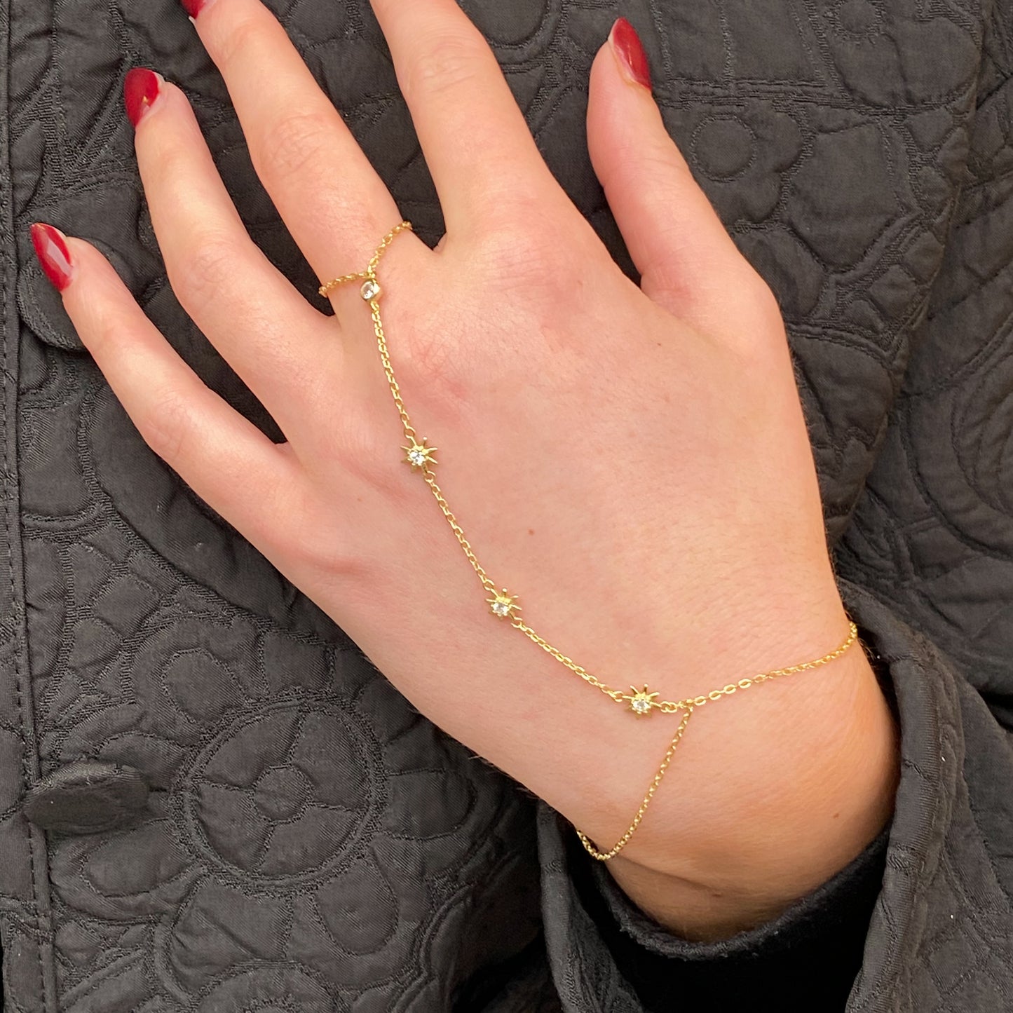 Sunshine CZ Hand Bracelet