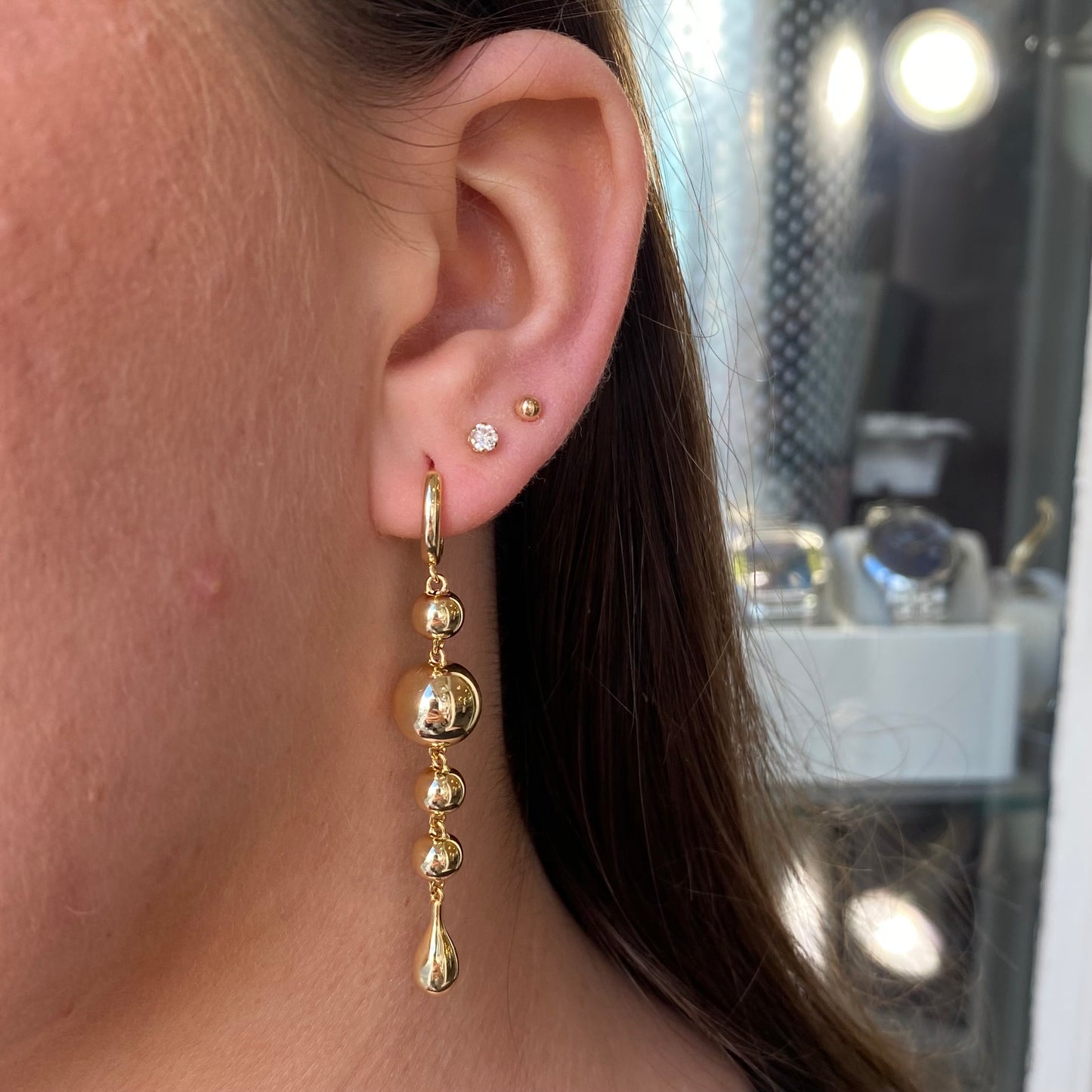 Sunshine Mixed Polkadot Drop Earrings - John Ross Jewellers