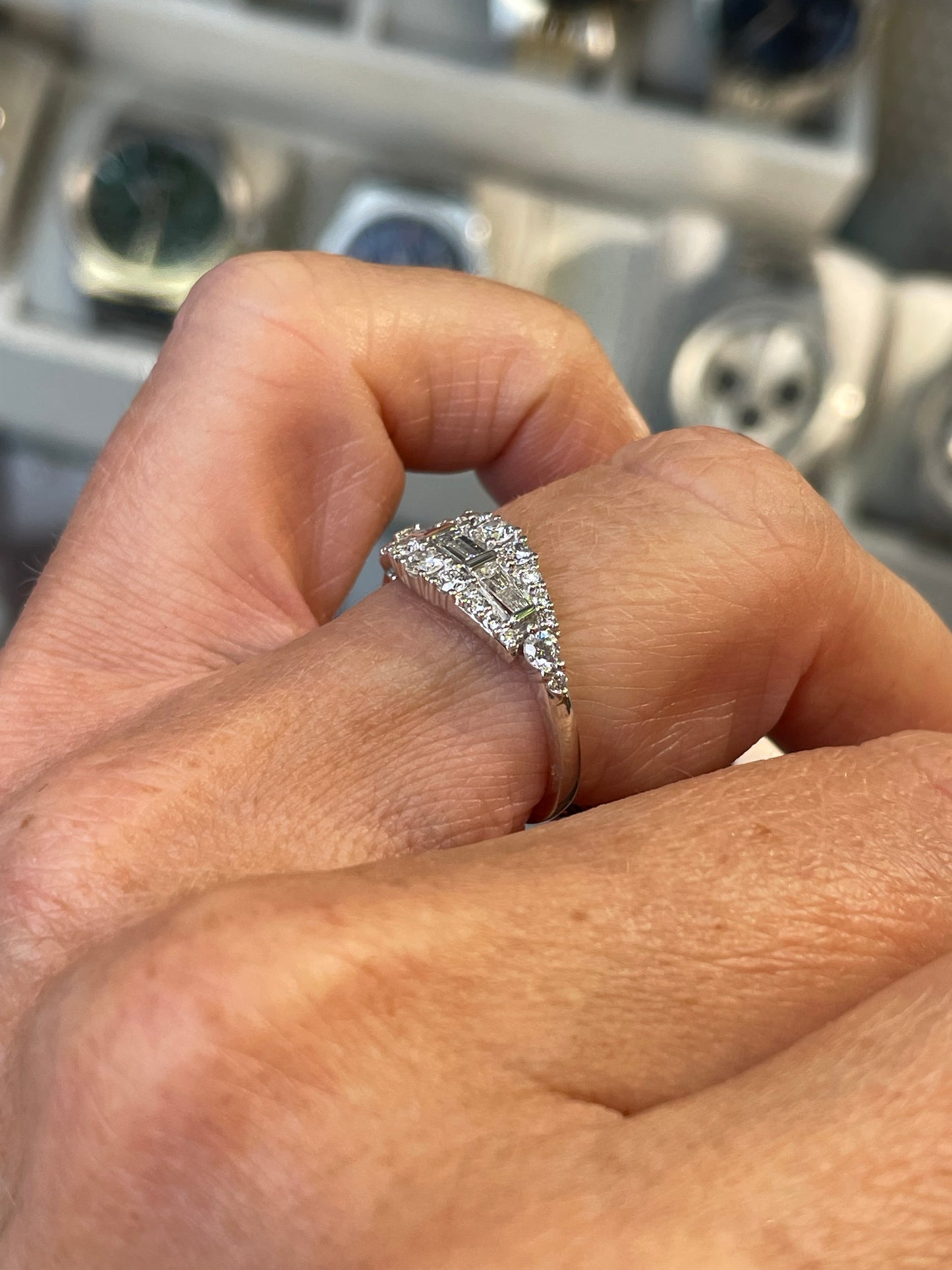 18ct White Gold Diamond Band Ring - John Ross Jewellers