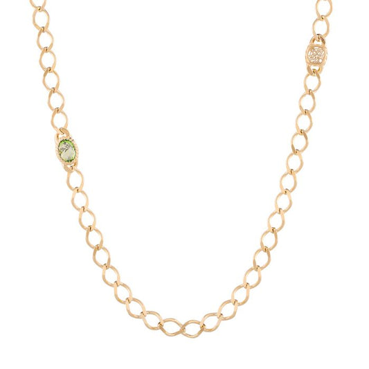 REBECCA Cocktail - Long Apple Green Necklace - John Ross Jewellers